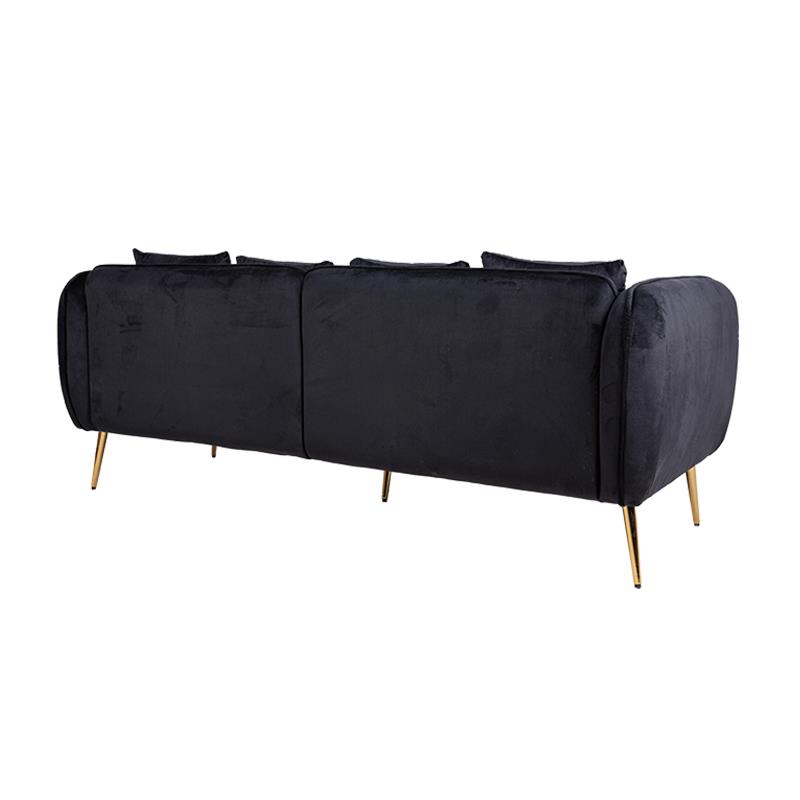 ספה תלת מושבית דגם ברצלונה צבע שחור