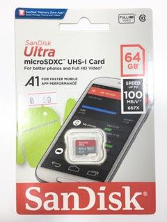 כרטיס זיכרון SanDisk 64 ג'יגה מהיר