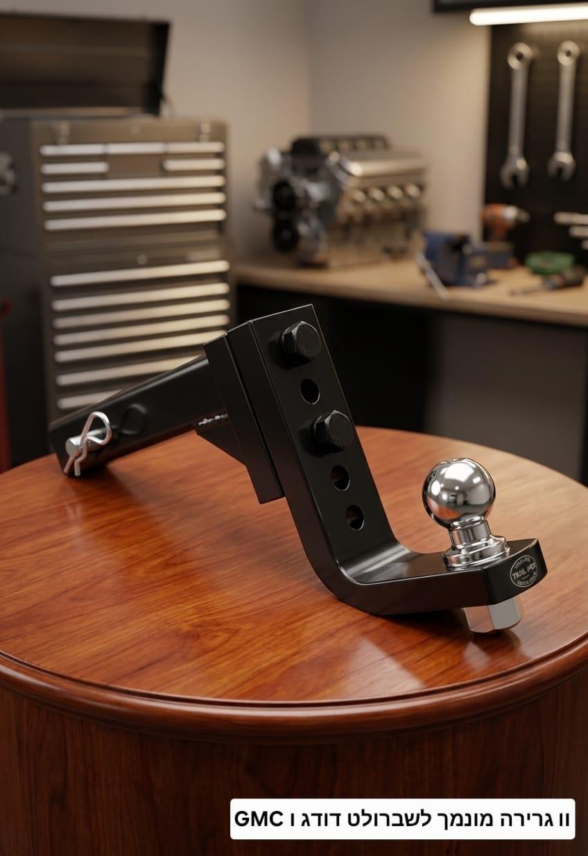 וו גרירה נשלף 50X50 כולל תפוח גרירה 50 MM מונמך שברולט דודג ו GMC עם פין נעילה וניצרה R קמפינג לייף