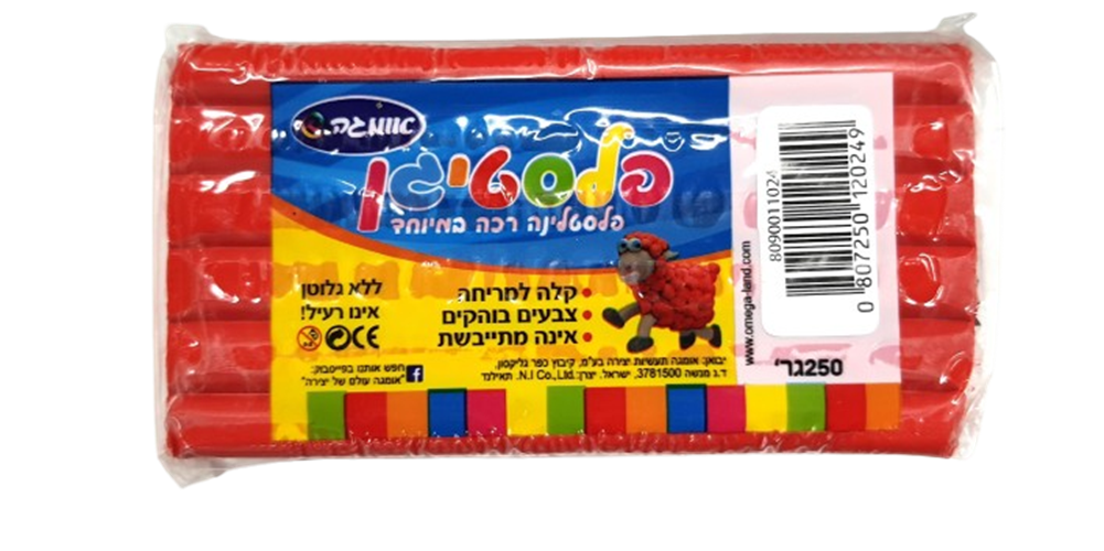 פלסטלינה רכה במיוחד לפי גוון