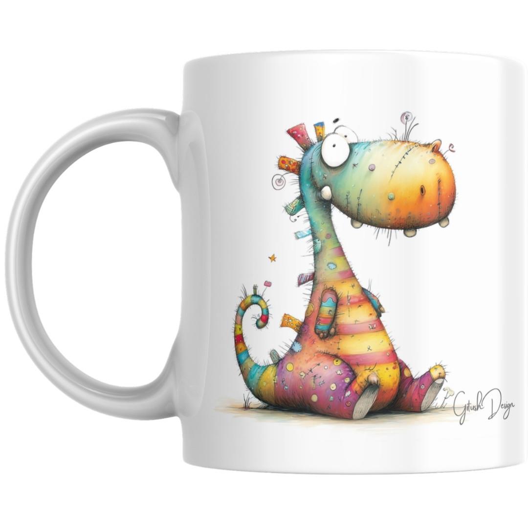 ספל דינו צבעוני – “הדינוזאור הכי צבעוני בחדר”