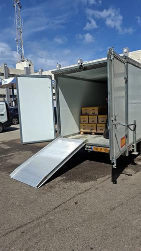רמפה לעגלות משטחים רחבה אורך 2.1 מטר רוחב 1 מטר עומס עד 1 טון קמפינג לייף