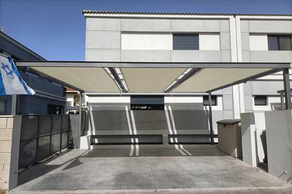 רשת צל עם טבעות רשת צל עם טבעות