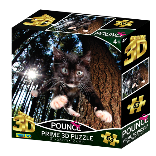 פאזל תלת מימד חתול סנוקומס 100 חלקים מבית Prime 3D