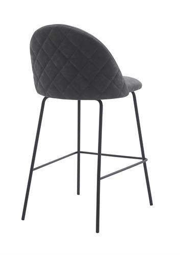 כסא בר מעוצב דגם דנמרק דמוי עור אפור כסא בר מעוצב דגם דנמרק דמוי עור אפור