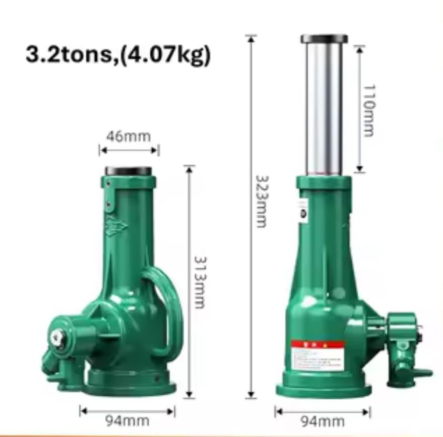 מגבה ג'ק מכאני ללא שמן עוצמה עד 3.2 טון קמפינג לייף
