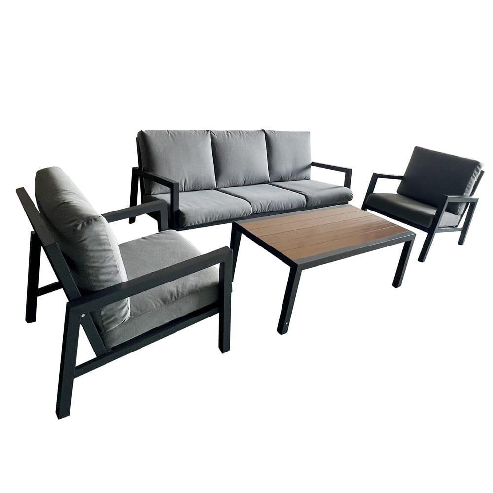 מערכת ישיבה אלומיניום לגינה ולמרפסת דגם ניקוסיה צבע אפור פחם*אחרון מתצוגה* מערכת ישיבה אלומיניום לגינה ולמרפסת דגם ניקוסיה צבע אפור פחם*אחרון מתצוגה*