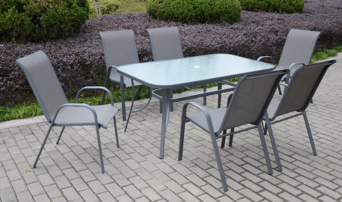 שולחן לגינה ולמרפסת + 4 כסאות דגם מונקו