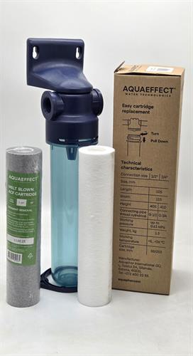 בית סנן שקוף 10" כניסה יציאה 3/4