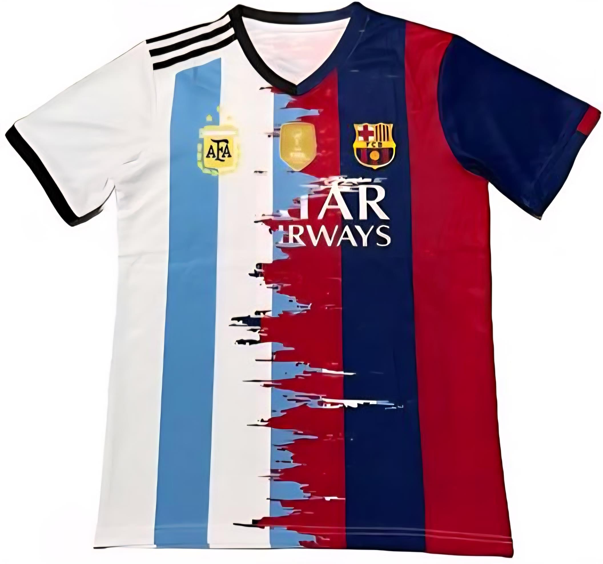 חולצה מיוחדת ברצלונה & ארגנטינה מסי #10