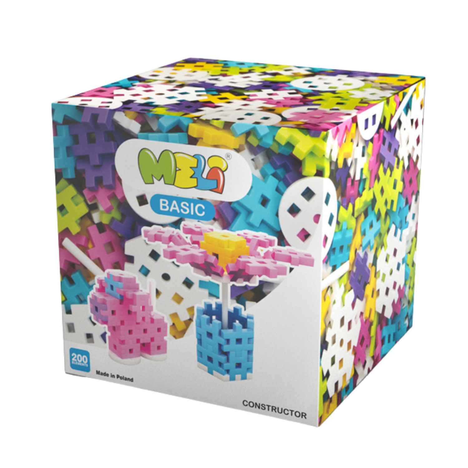 מלי MELI בייסיק BASIC פסטל ערכת קונסטרקטור 200 חלקים