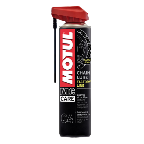 ספריי חומר ניקוי שרשרת לאופנוע MC CARE CHAIN LUBE FACTORY LINE C4 מבית MOTUL