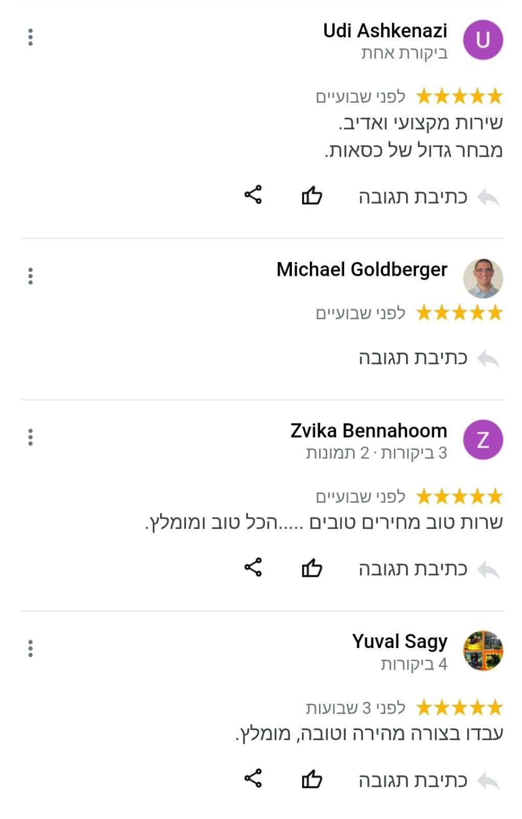 תצוגה במקום