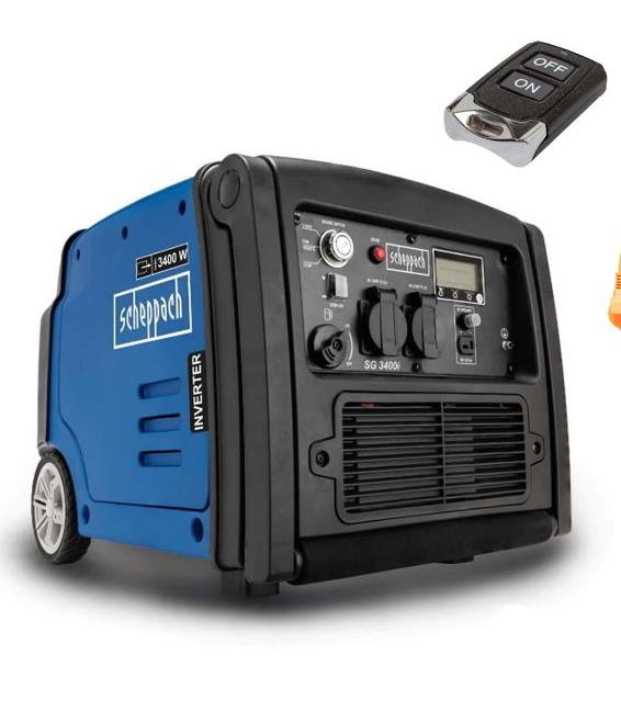 גנרטור מושתק 3400W עם שלט אלחוטי SCHEPPACH
