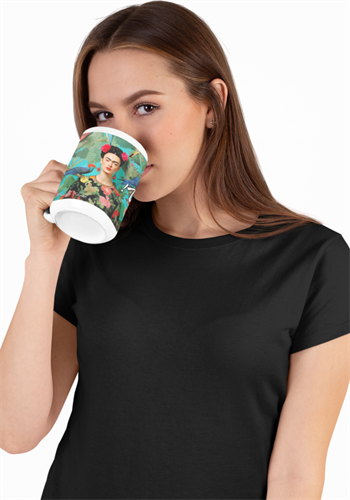 ספל מעוצב בהשראת פרידה קאלו עם שם לבחירה, עיצוב אמנותי ססגוני ומתנה ייחודית לנשים מיוחדות ספל מעוצב בהשראת פרידה קאלו עם שם לבחירה, עיצוב אמנותי ססגוני ומתנה ייחודית לנשים מיוחדות