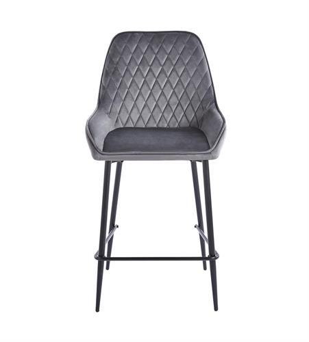 כסא בר מעוצב דגם לינקולן צבע אפור כסא בר מעוצב דגם לינקולן צבע אפור