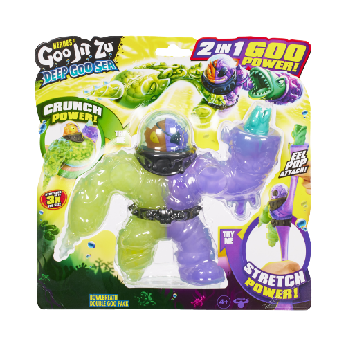 גו ג'יט זו - בובה נמתחת מפלצות ים - סטרץ' Deep Goo Sea  מתקפת ג'ו בולברטוס - Goo Jit Zu