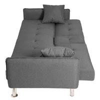 ספה תלת מושבית נפתחת למיטה תלת מושבית דגם פריז צבע אפור