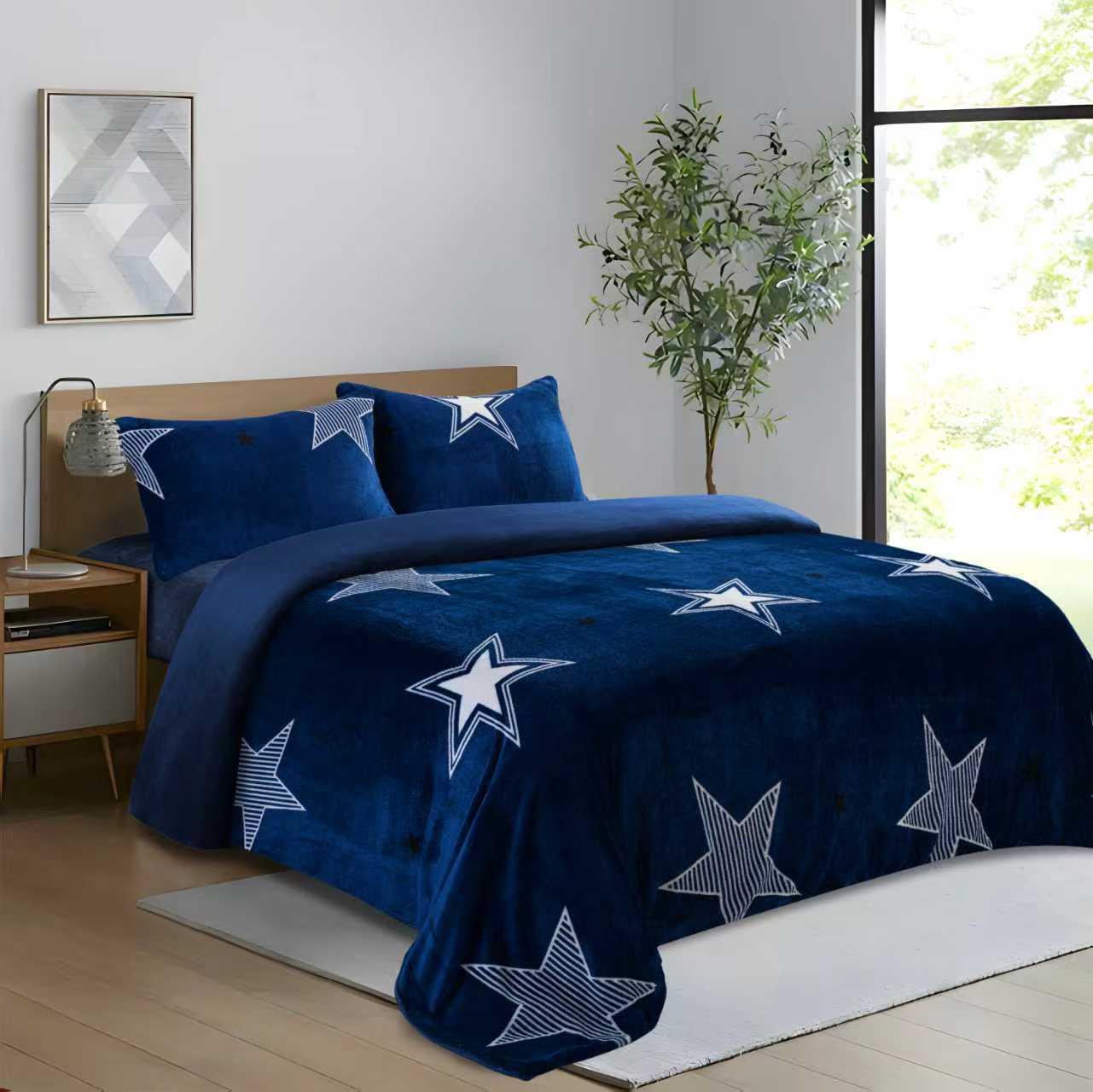 מצעי 100% קורל פליז רכים ומחממים במיוחד | דגם STAR