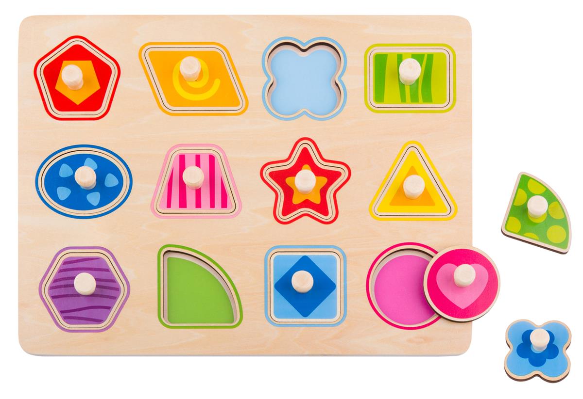 פאזל עץ צורות הנדסיות