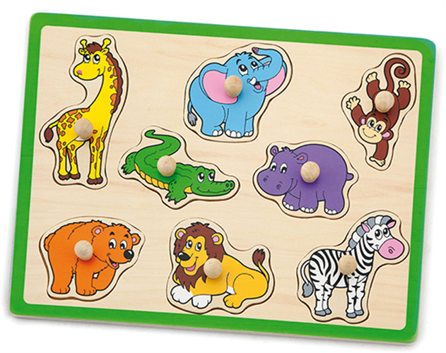 פאזל איכותי מעץ חיות בר