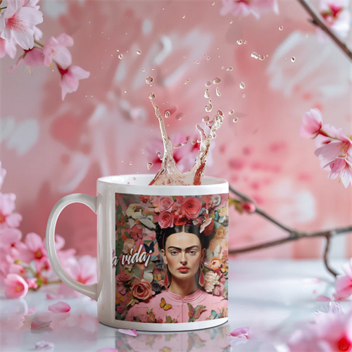 ספל פרידה קאלו כמתנה מיוחדת לנשים עם מסר של אהבה עצמית ועוצמה נשית