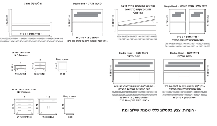 חדר שינה דגם מקסיקו