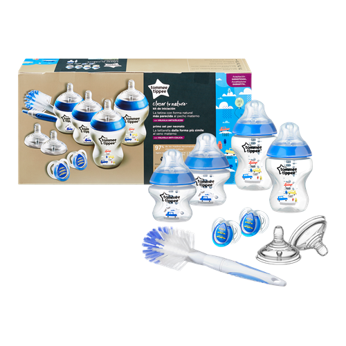 ערכת ניובורן (כחול- מכוניות) - הכי טבעי