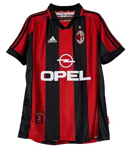 מילאן חולצת בית עבר 1998/99