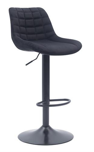 כסא בר מעוצב דגם רומאו בד צבע שחור