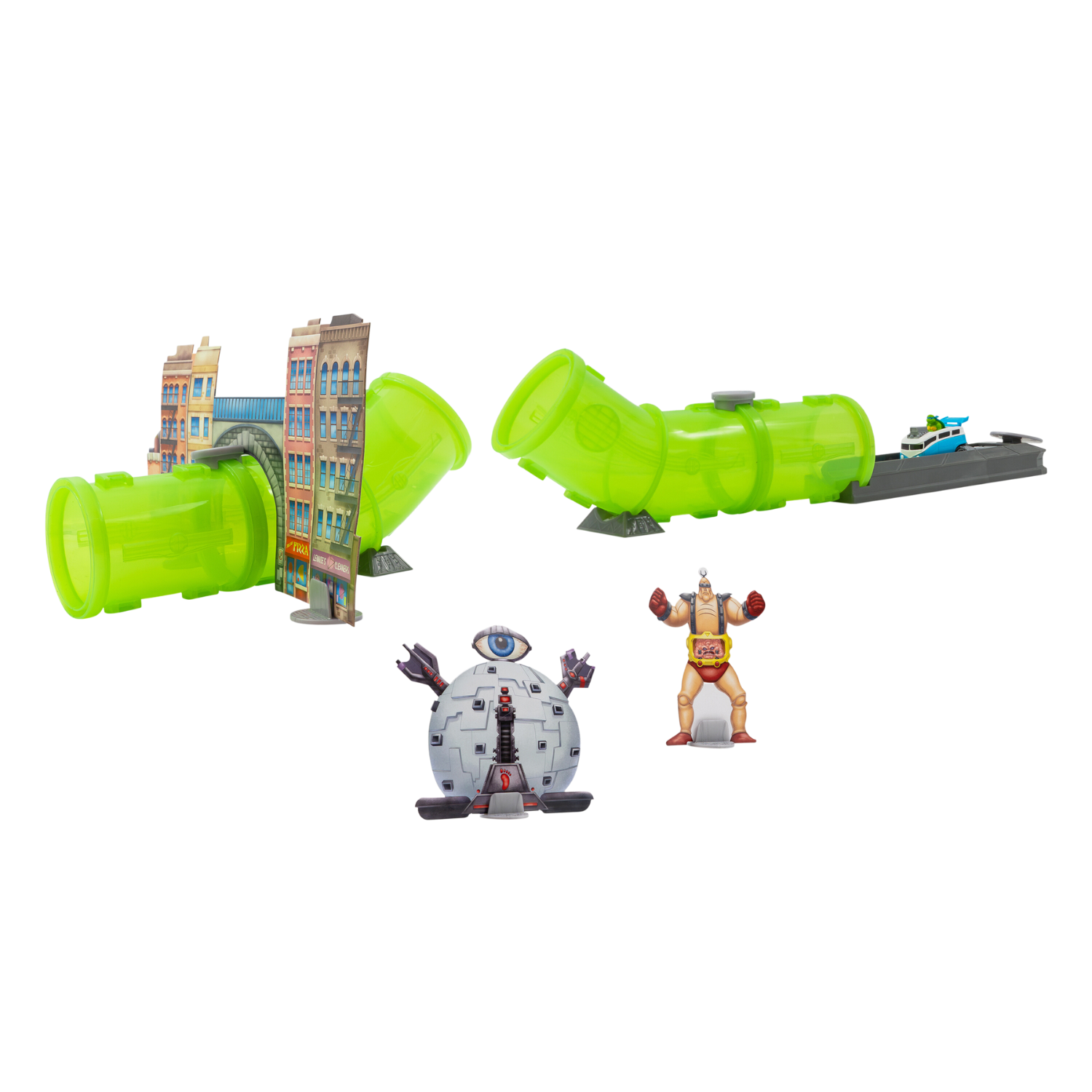 צבי הנינג'ה על גלגלים - ערכת משחק צינורות רמפה - טירוף המוטנטים