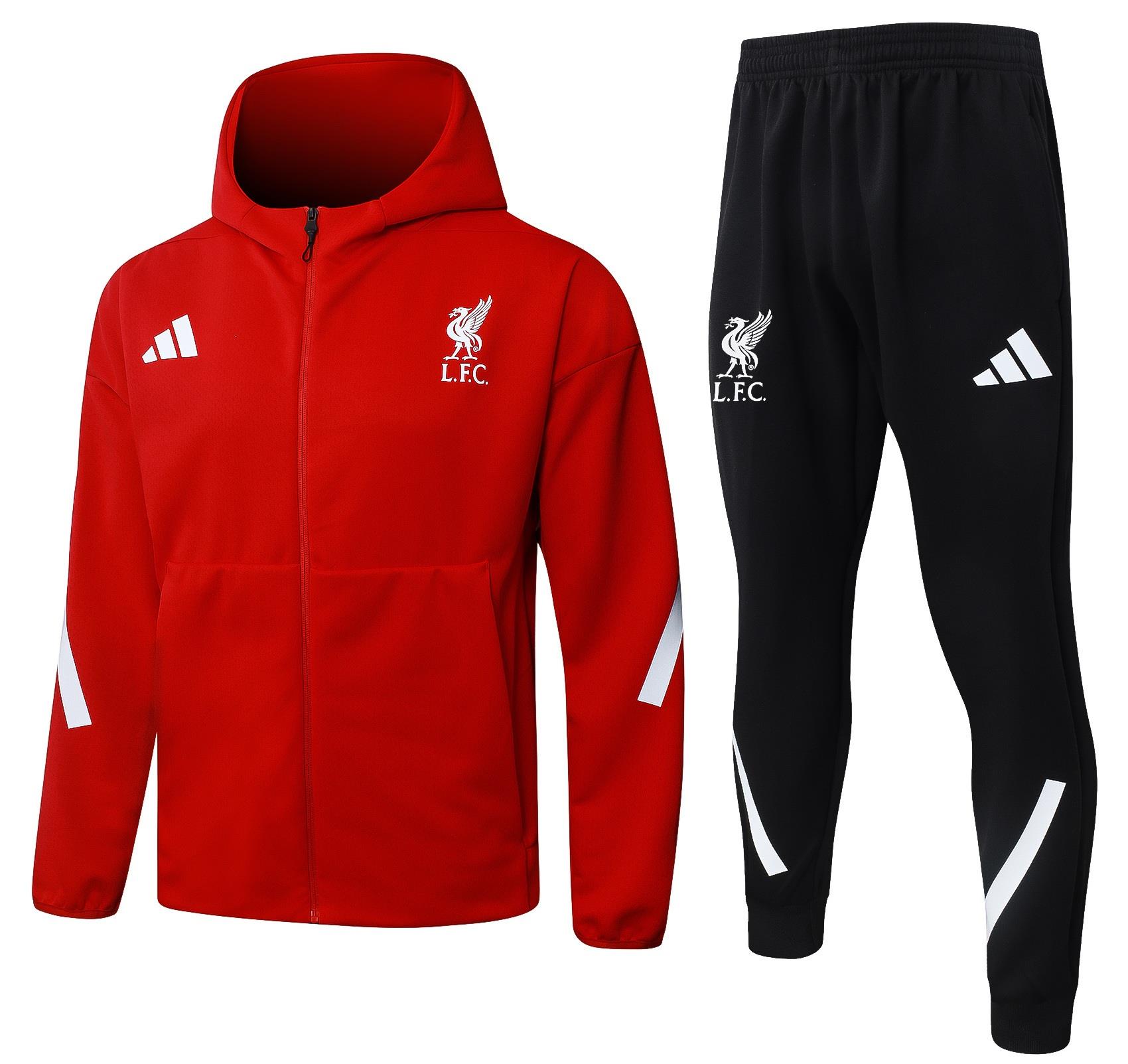 ליברפול חליפת קפוצ'ון ארוכה אדום שחור