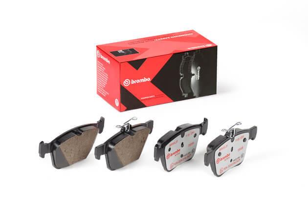 סט רפידות בלם אחורי משופר לסקודה דגמי אוקטביה וסופרב מבית Brembo