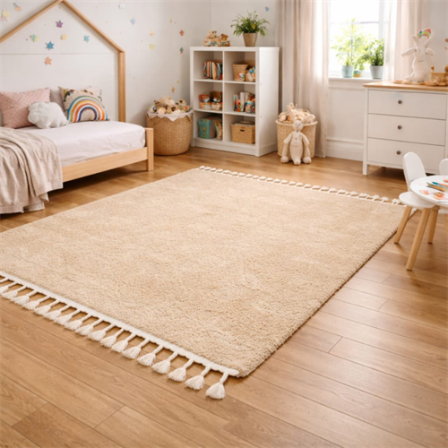 BERBER SHAGGY- צהוב \ עגול