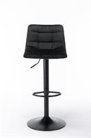 כסא בר מעוצב דגם בלגיה צבע שחור