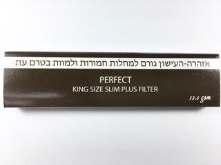 מארז 24 נייר שקוף גדול + פילטר PERFECT king size slim plus filter
