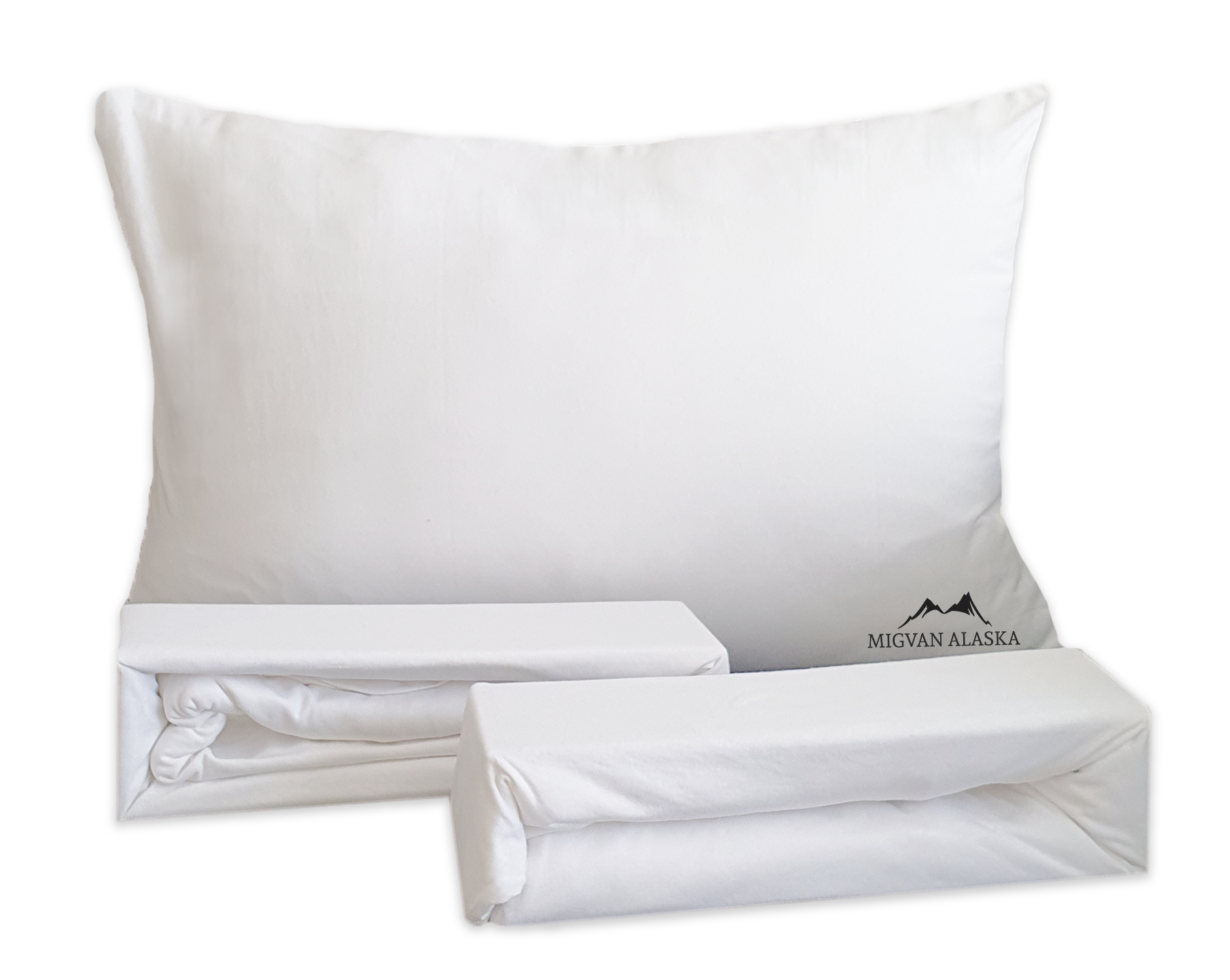 סדין ג'רסי טריקו צבע - לבן - אופוויט + ציפית מתנה! ⭐מבצע ענקי⭐