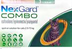 נקסגארד קומבו לטיפול בטפילים לחתול 2.5-7.5 קג  NexGard שופיפט
