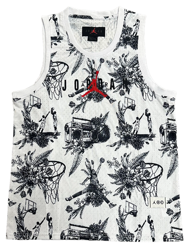 גופיית אייר ג'ורדן Air Jordan שחור לבן