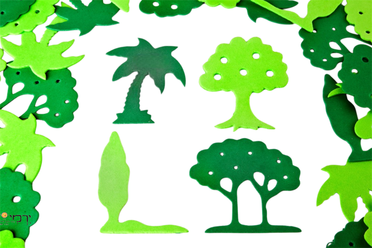 מדבקות סול עצים מגוון - 160 יח'