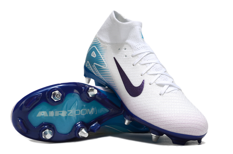 נעלי כדורגל Nike Air Zoom Mercurial Elite לבן כחול