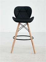 כסא בר מעוצב דגם מונקו צבע שחור