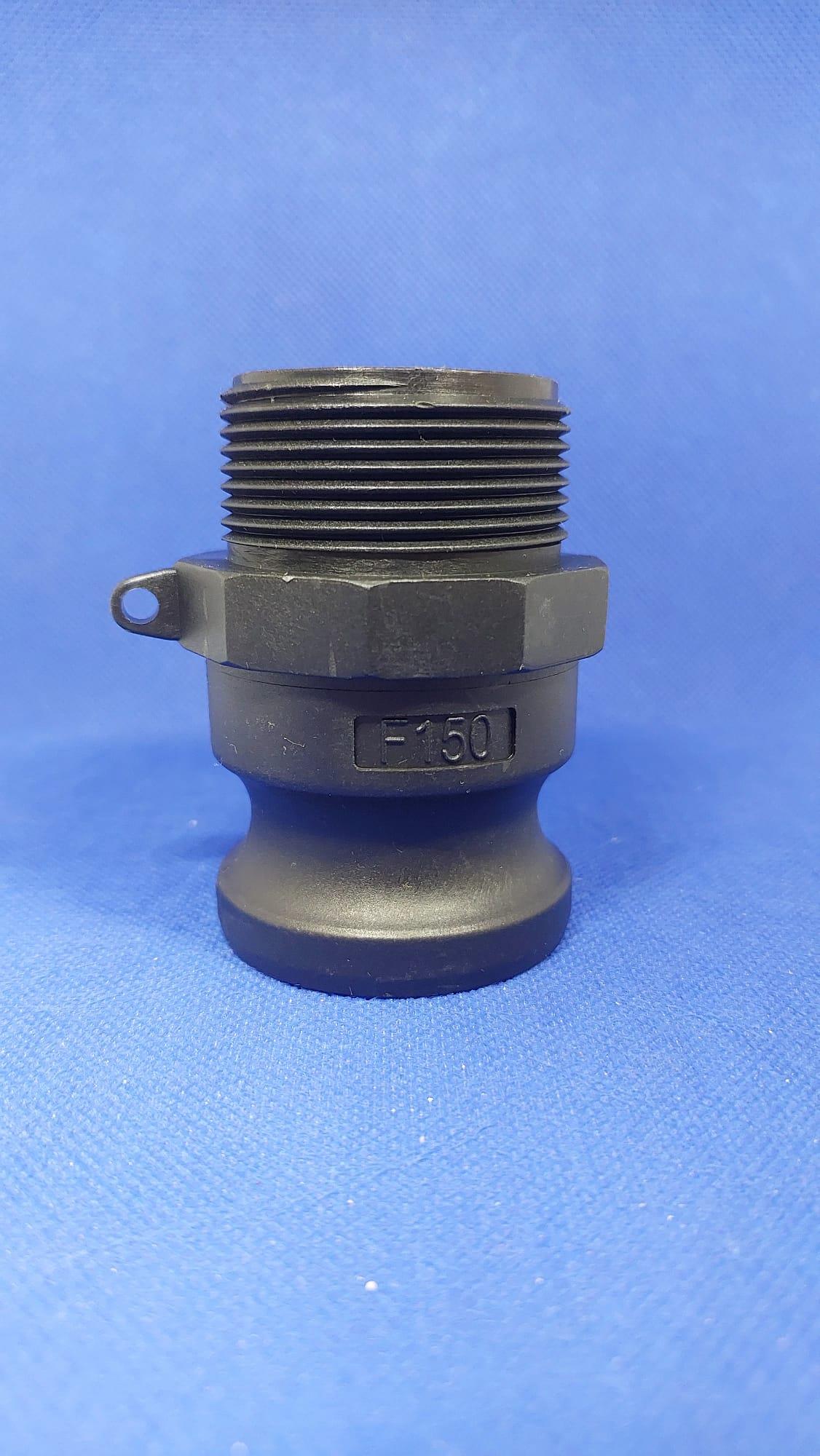 קאמלוק F150 חיבור מהיר זכר 53 ממ וזכר הברגה 47 ממ PP NYLON CAMLOCK COUPLING קמפינג לייף