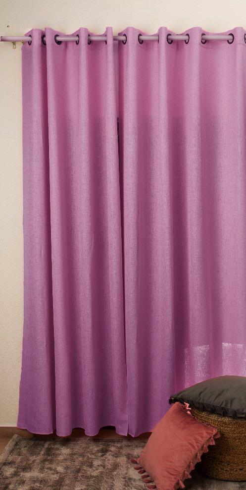 וילון דיווה חצי אטום צבע - סגול