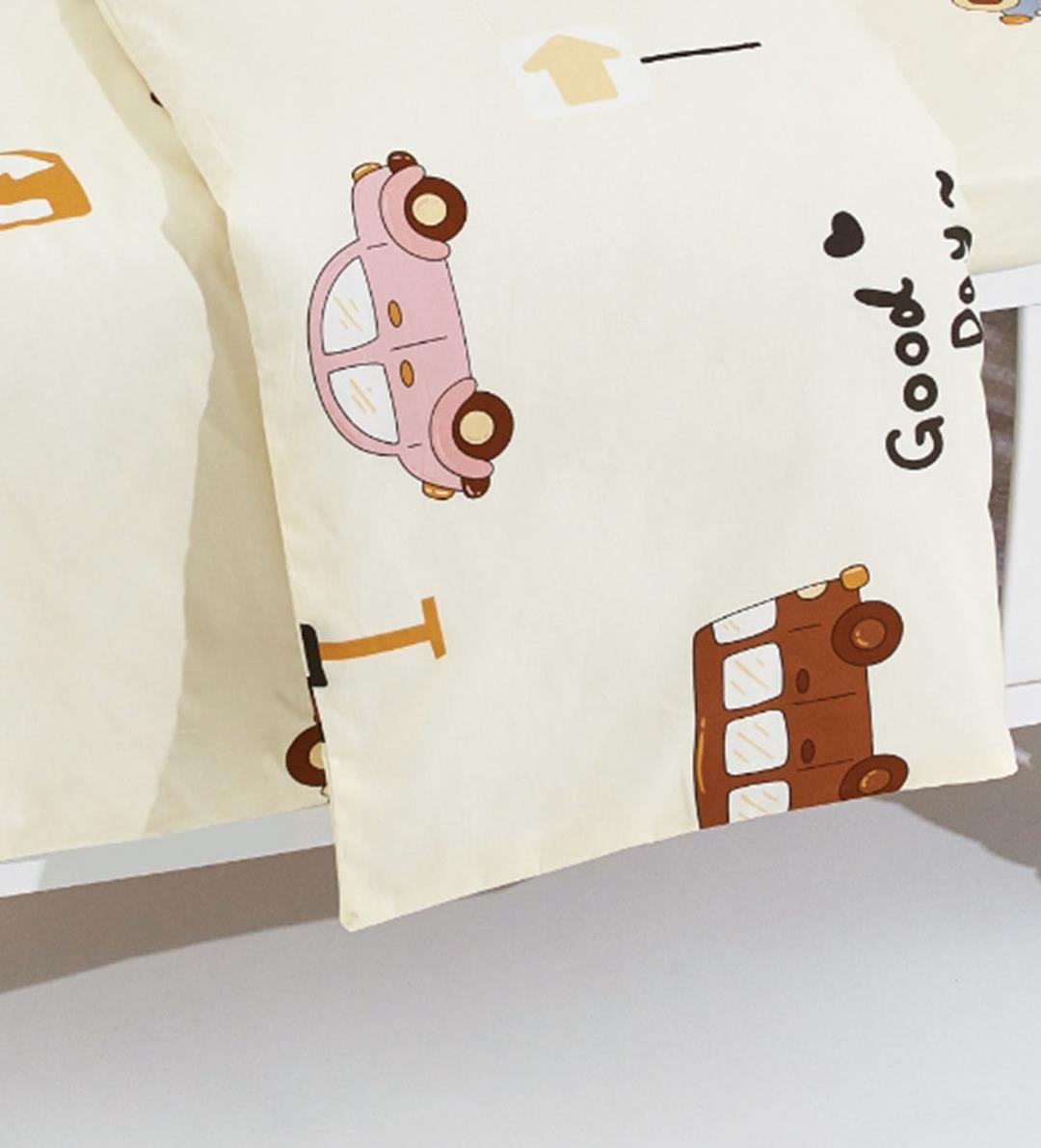 סט 100% כותנה למיטת מעבר / תינוק - מכוניות