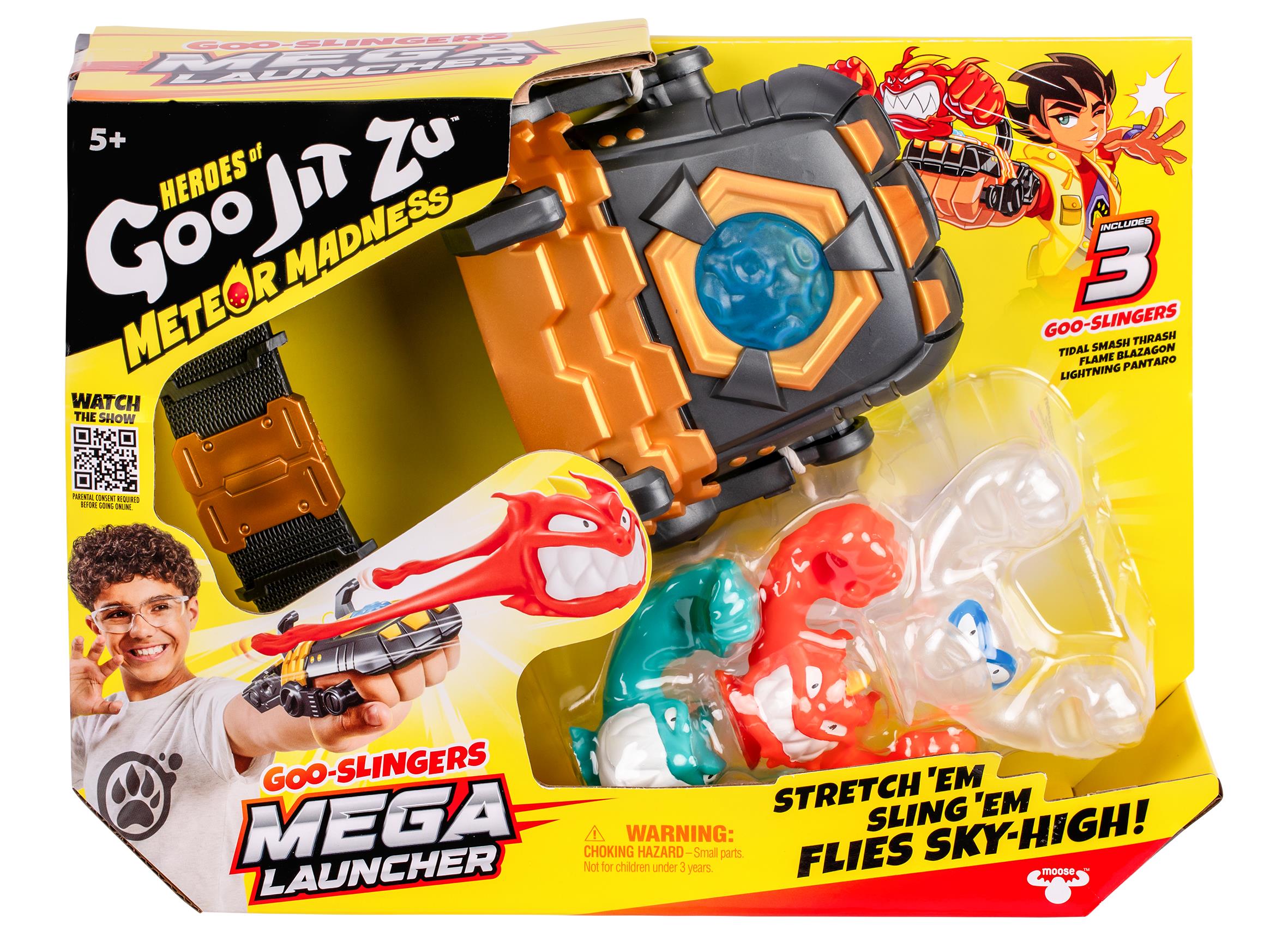 גו ג'יט זו - בובה נמתחת טירוף המטאורים - סטרץ' Mateor madness מגה משגר ידני - Goo Jit Zu גו ג'יט זו - בובה נמתחת טירוף המטאורים - סטרץ' Mateor madness מגה משגר ידני - Goo Jit Zu