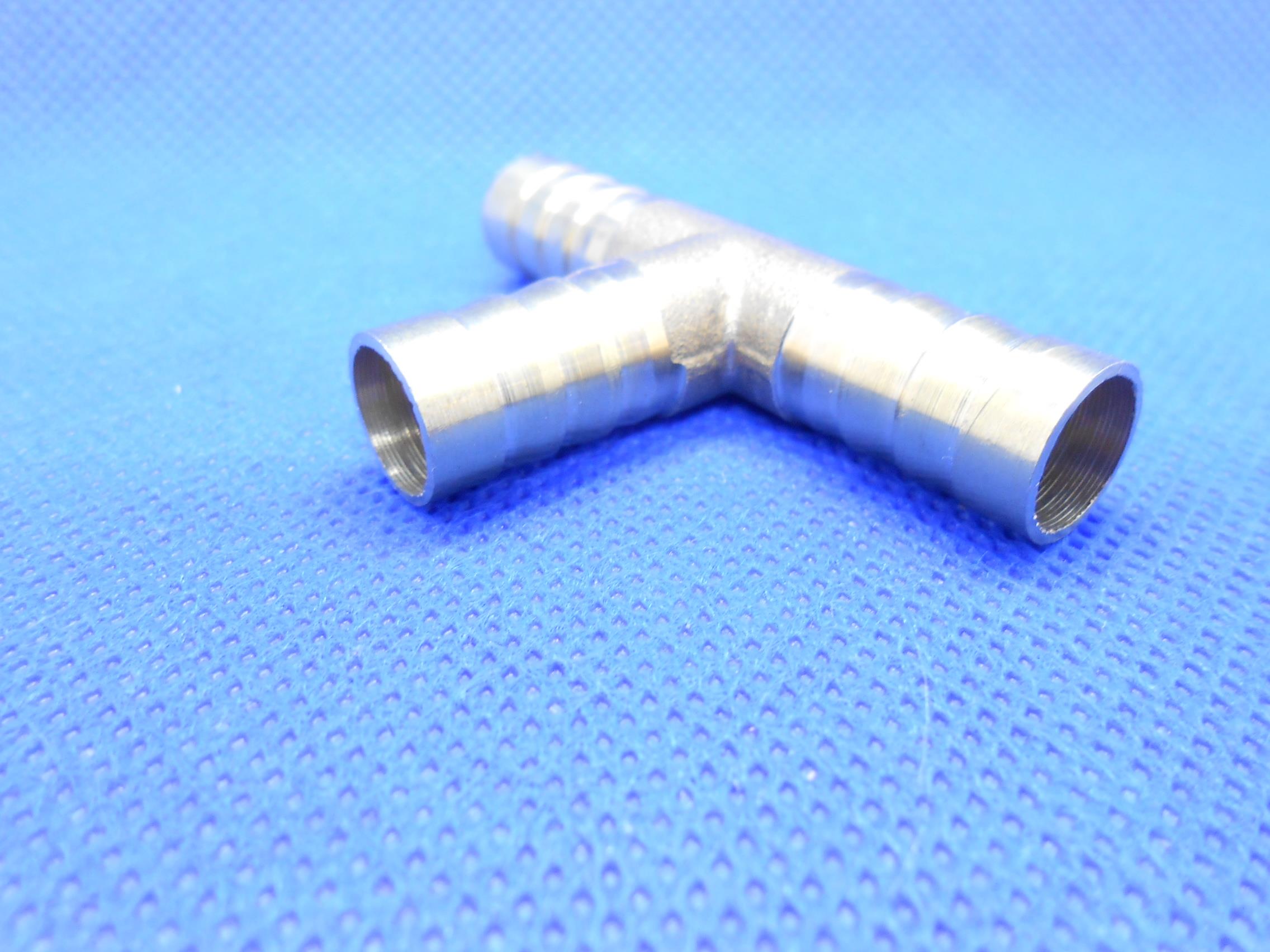 T מפצל 3 יציאות T נחושת קוטר 8 ממ חיבור זכר קמפינג לייף