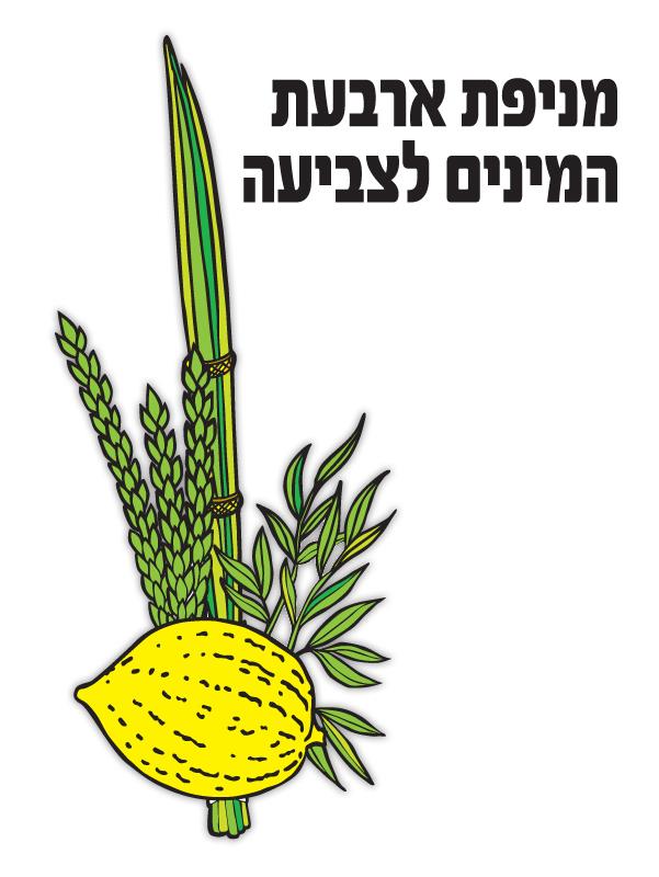 מניפת ארבעת המינים לצביעה
