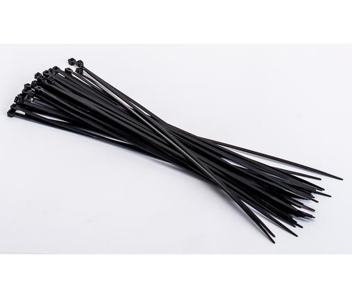 בנדים אזיקונים פלסטיק חבקים צבע  שחור 250X3.6 מילימטר