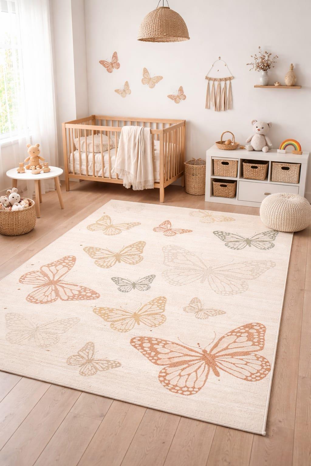 שטיח  פרפרים מידה 170*120